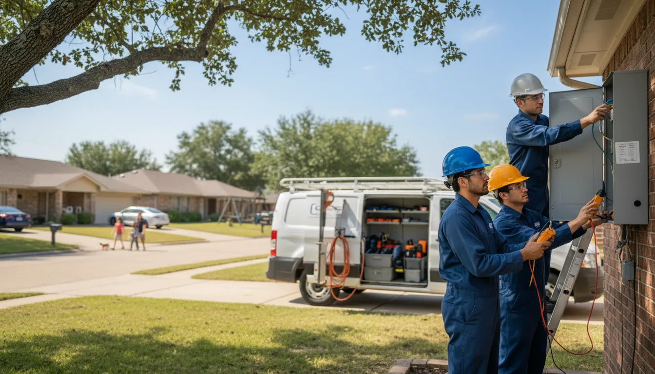 Certified electrician providing emergency electrical services in Stamps, AR